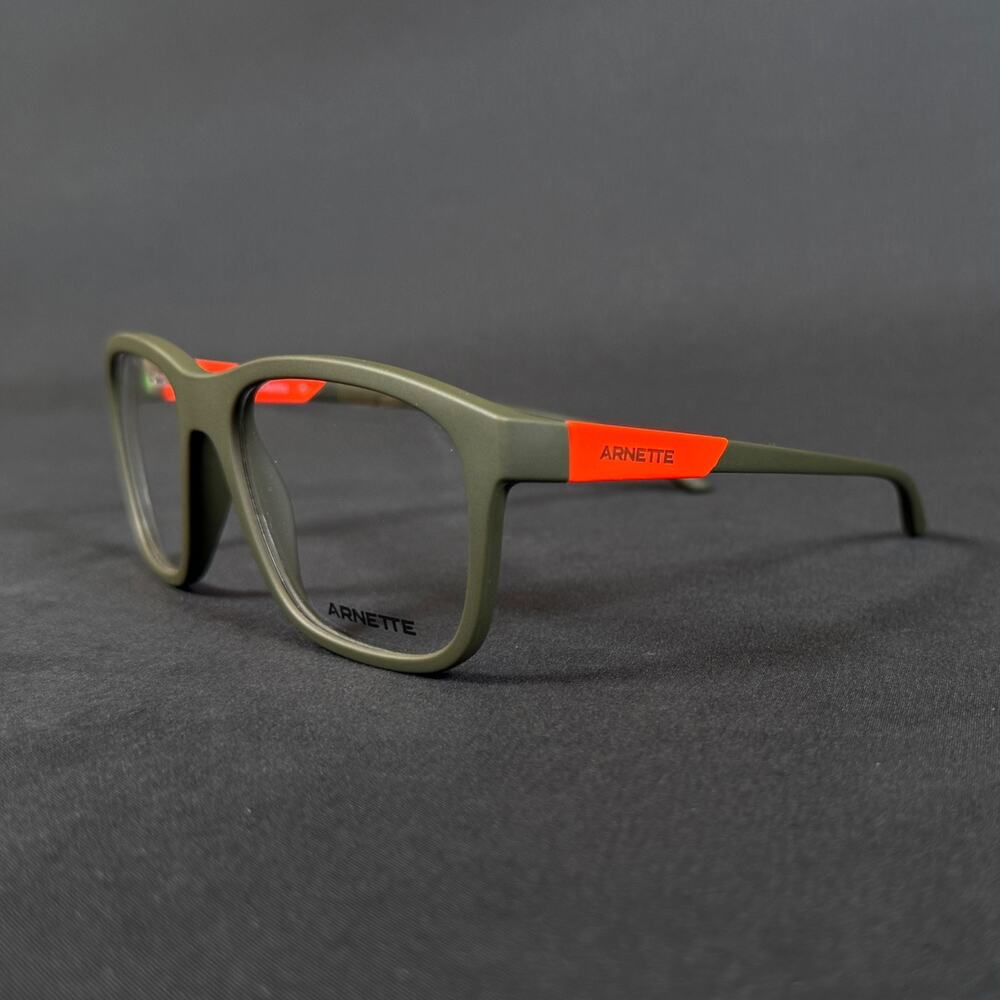 NEW Arnette Wobani AN 7239 2854 54-18 140 Green Orange Sport Eyeglass With Box